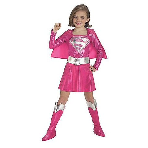 Girl's Deluxe Pink Supergirl Costume