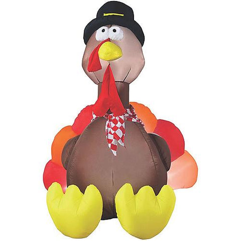 6' Airblown Turkey with Lights