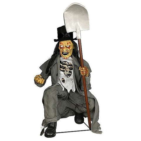 Crouching Grave Digger Animated Prop