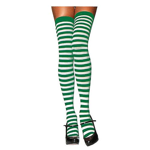 Nylon Striped Thigh-High Stockings | Horror-Shop.com