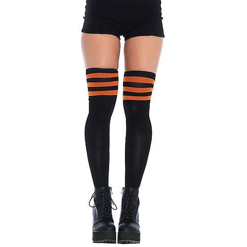 Knit Athletic Striped Thigh-Highs