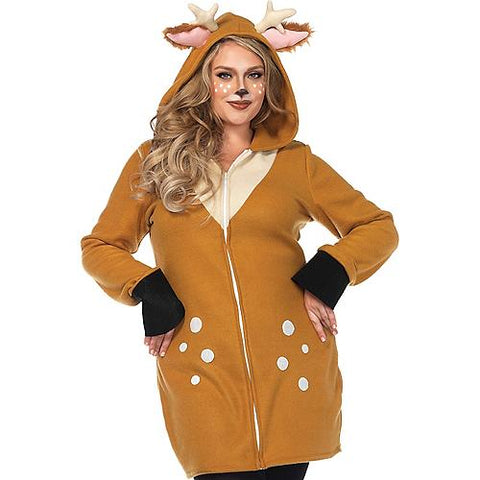 Women's Plus Size Cozy Fawn Costume | Horror-Shop.com