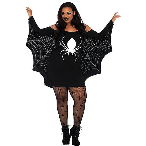 Women's Plus Size Jersey Spiderweb Dress