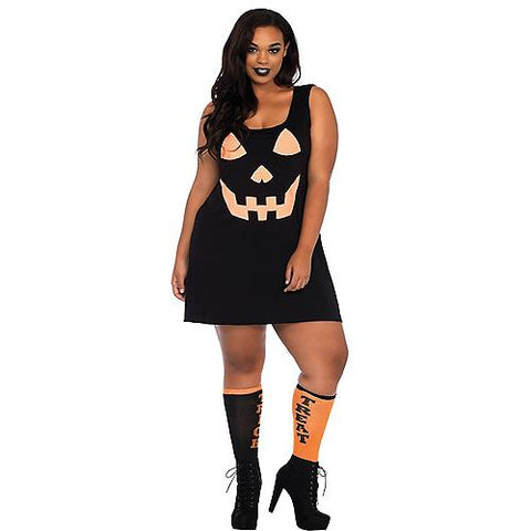 Women's Plus Size Pumpkin Jersey Dress | Horror-Shop.com