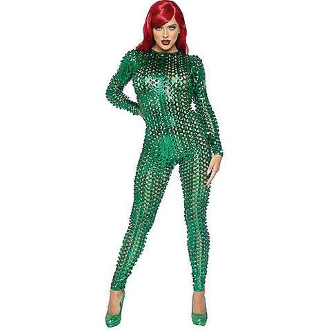 Laser Cut Metallic Catsuit. | Horror-Shop.com