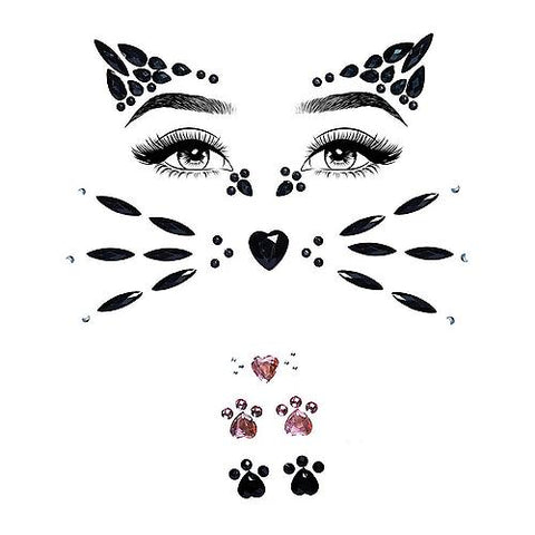 Animal Jeweled Face Sticker